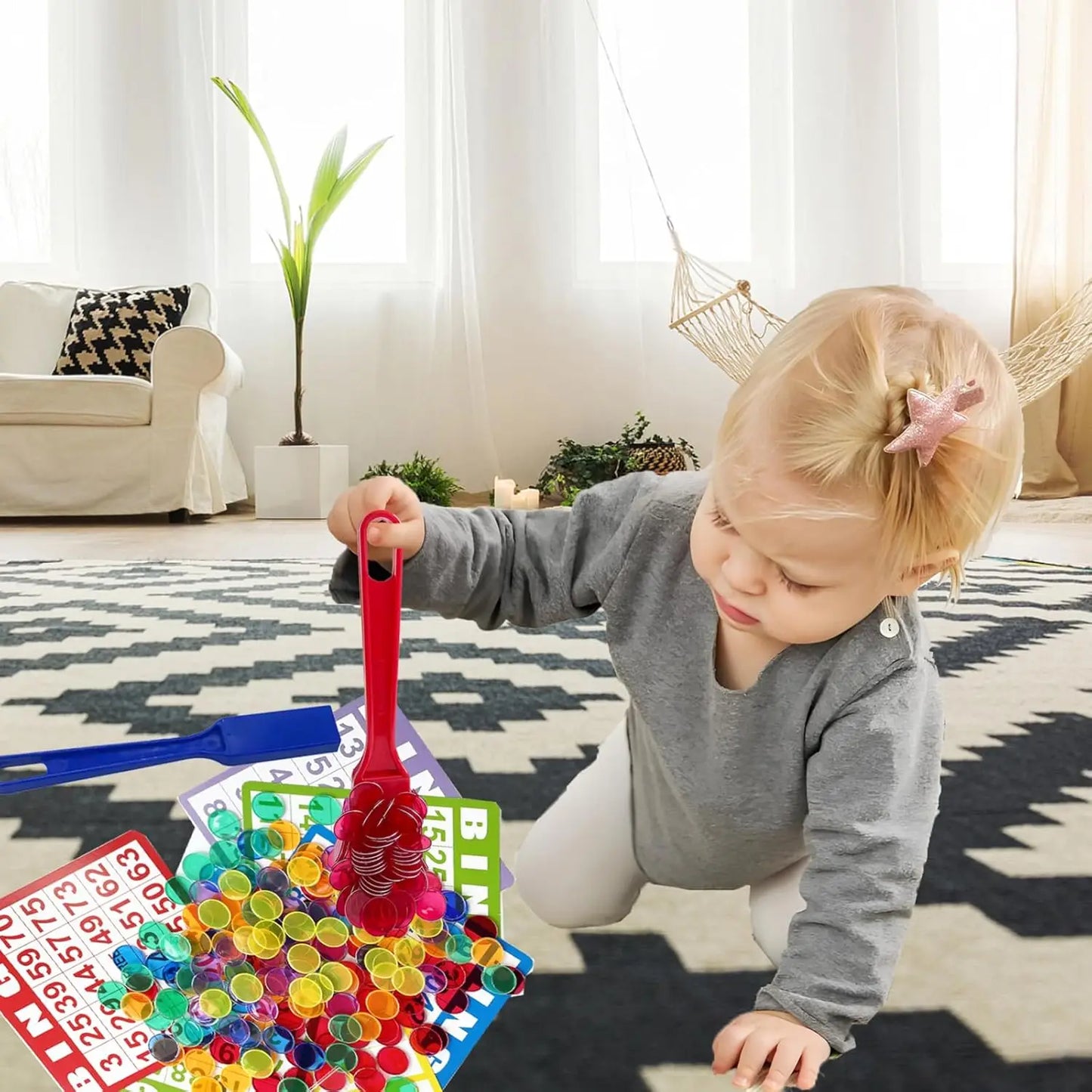 Montessori Magnetische Set: Stokjes en Fiches voor Leren en Spel
