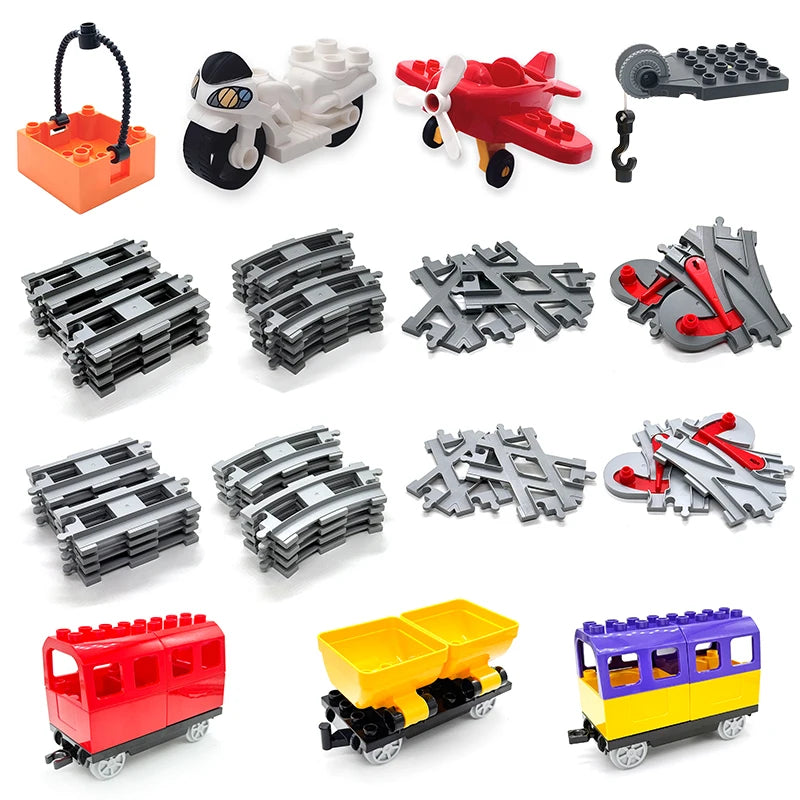 Treinbaan set met rails – Compatibel met Duplo®