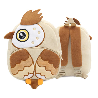 Leuke Pluchen Kinderrugzak met Dierenprint (4-6 Jaar)