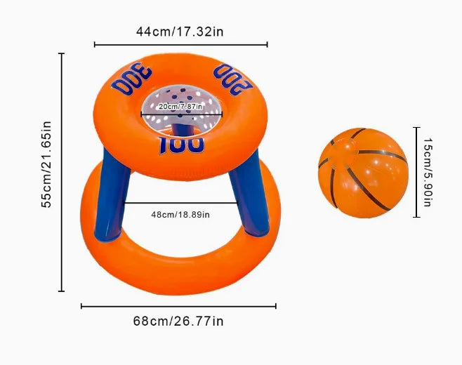 Opblaasbaar Water Basketbal en Ringwerp Spel
