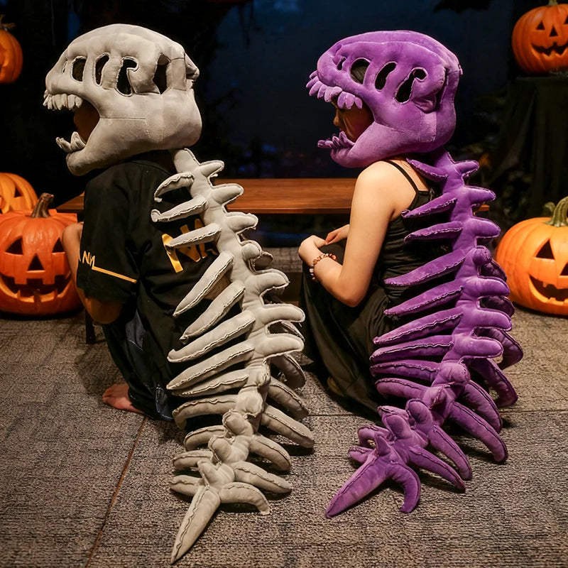 Dinosaurus Skelet Kostuum met Hoofdeksel voor Cosplay