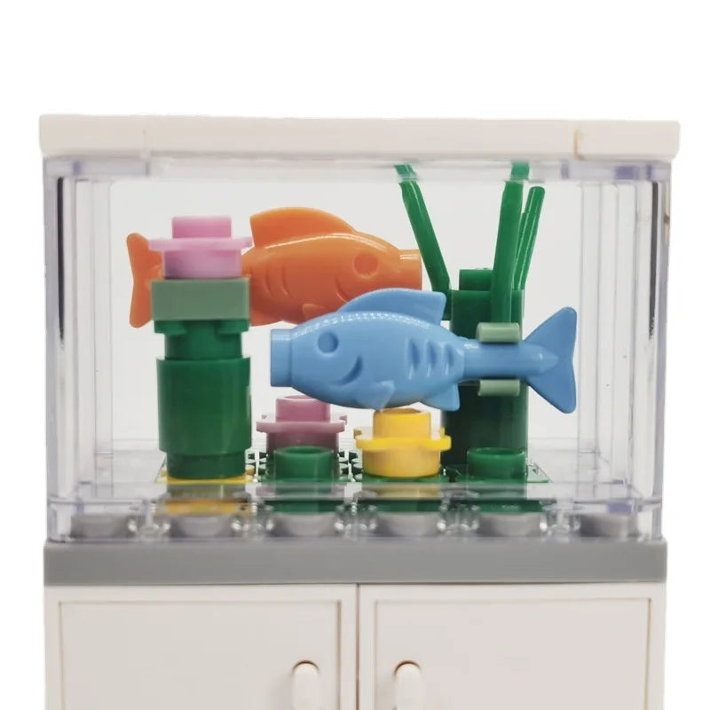 Bouwstenen Aquarium met Dieren | Compatibel met Lego