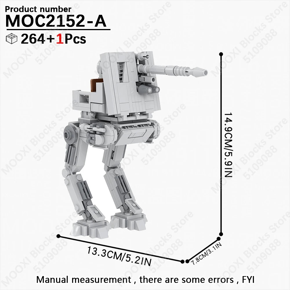 MOOXI Space Wars Bouwset: Voertuig & Tank Compatibel met LEGO®
