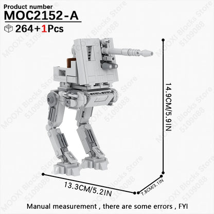 MOOXI Space Wars Bouwset: Voertuig & Tank Compatibel met LEGO®