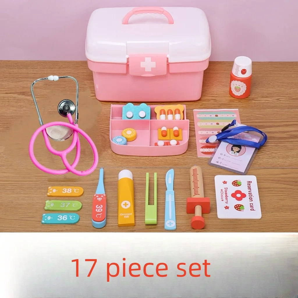 Houten Doktersset Speelgoed voor Kinderen met Accessoires