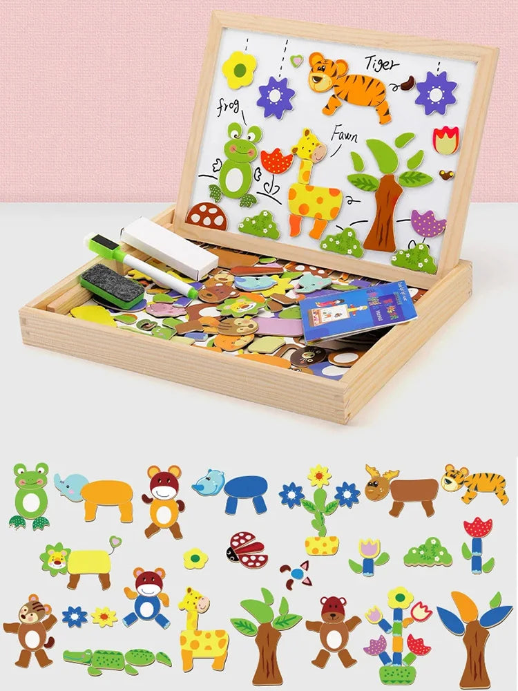 Magnetisch Teken- en Puzzelbord voor Kinderen