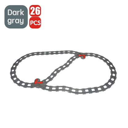 Treinrails set voor grote bouwstenen – Compatibel met Duplo®