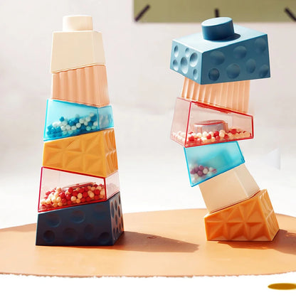 Plastic Stapelblokken Toren Educatief Evenwichtsspel voor Kinderen