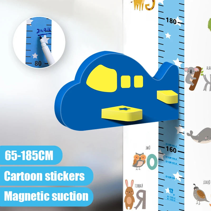 Zelfklevende 3D Meetlat Wandsticker voor Kinderen