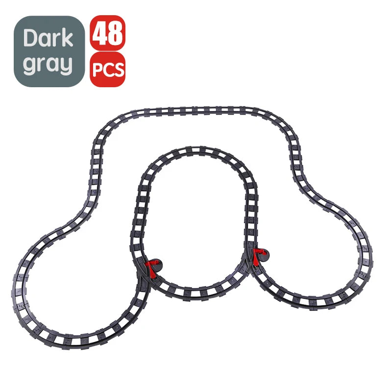 Treinrails set voor grote bouwstenen – Compatibel met Duplo®