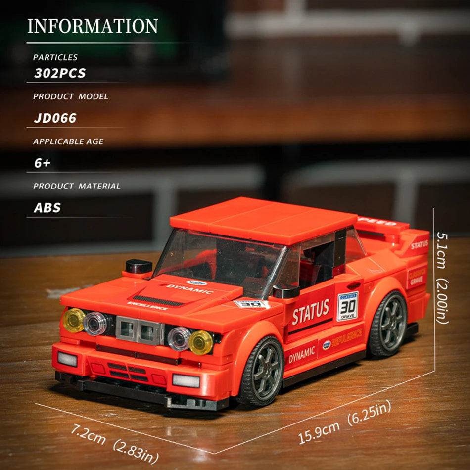 Racewagen Bouwstenen Set - Compatibel met LEGO® - Vanaf 6 jaar