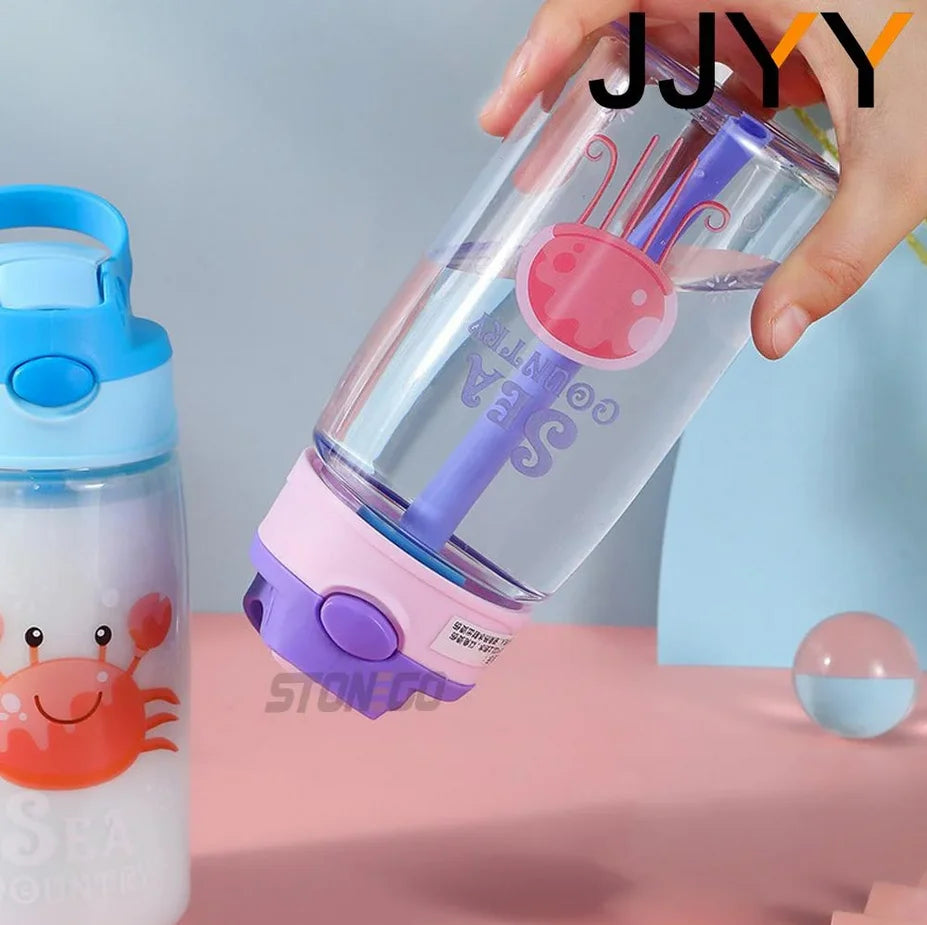 Vrolijke Kinder Drinkbeker met Rietje en Handvat