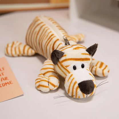 Pluche Etui met Vrolijke Dieren – Grote Capaciteit voor Kinderen