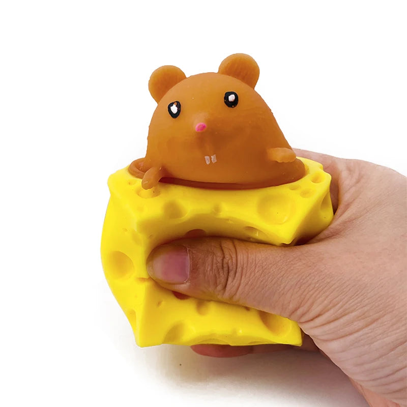 Knijpspeeltje Kaas met Muis voor Stressvermindering