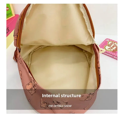 Ruime Capybara Rugzak van Nylon – Ideaal als Schooltas