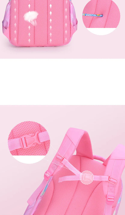 Roze Schooltas Rugzak voor Meisjes en Tieners