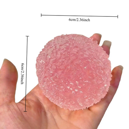 Roze Maltose Squishy Ice Ball Fidget Speelgoed voor Handoefening