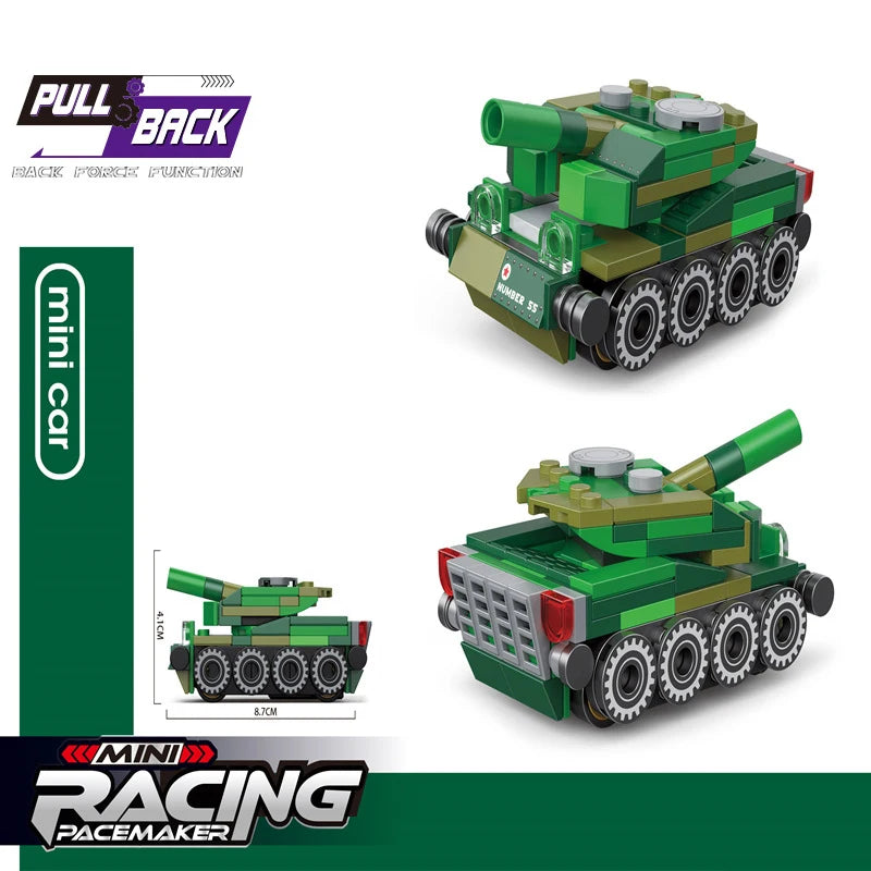 Bouwblokjes Optrek Voertuigen | Diverse Modellen LEGO®-compatibel
