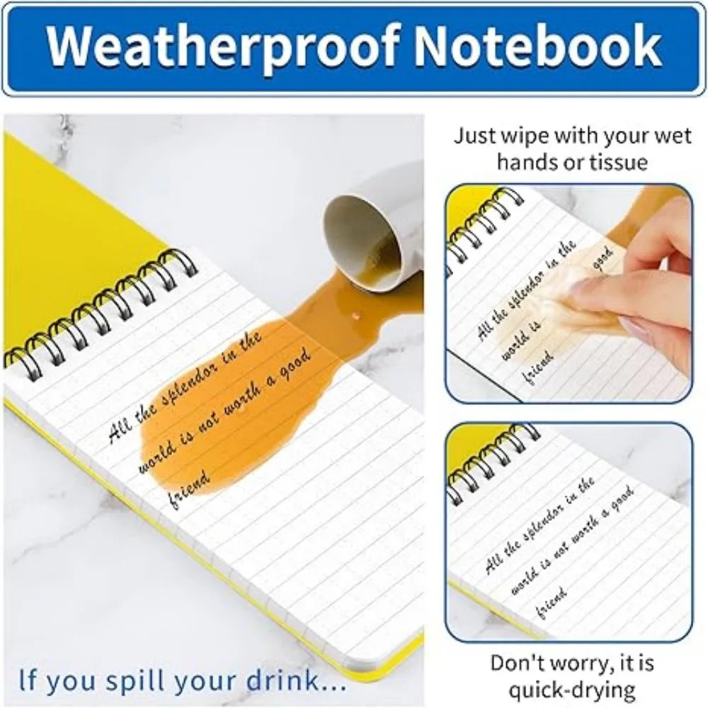 Waterproof Zaknotitieboekjes Set (3 stuks) – Voor Elk Weer