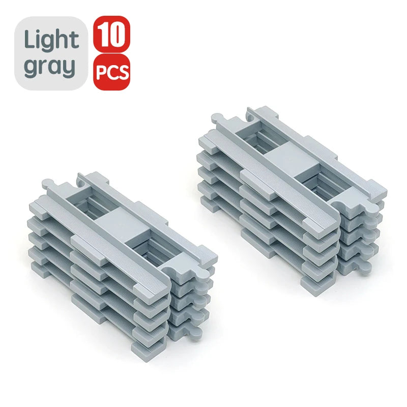 Treinrails set voor grote bouwstenen – Compatibel met Duplo®