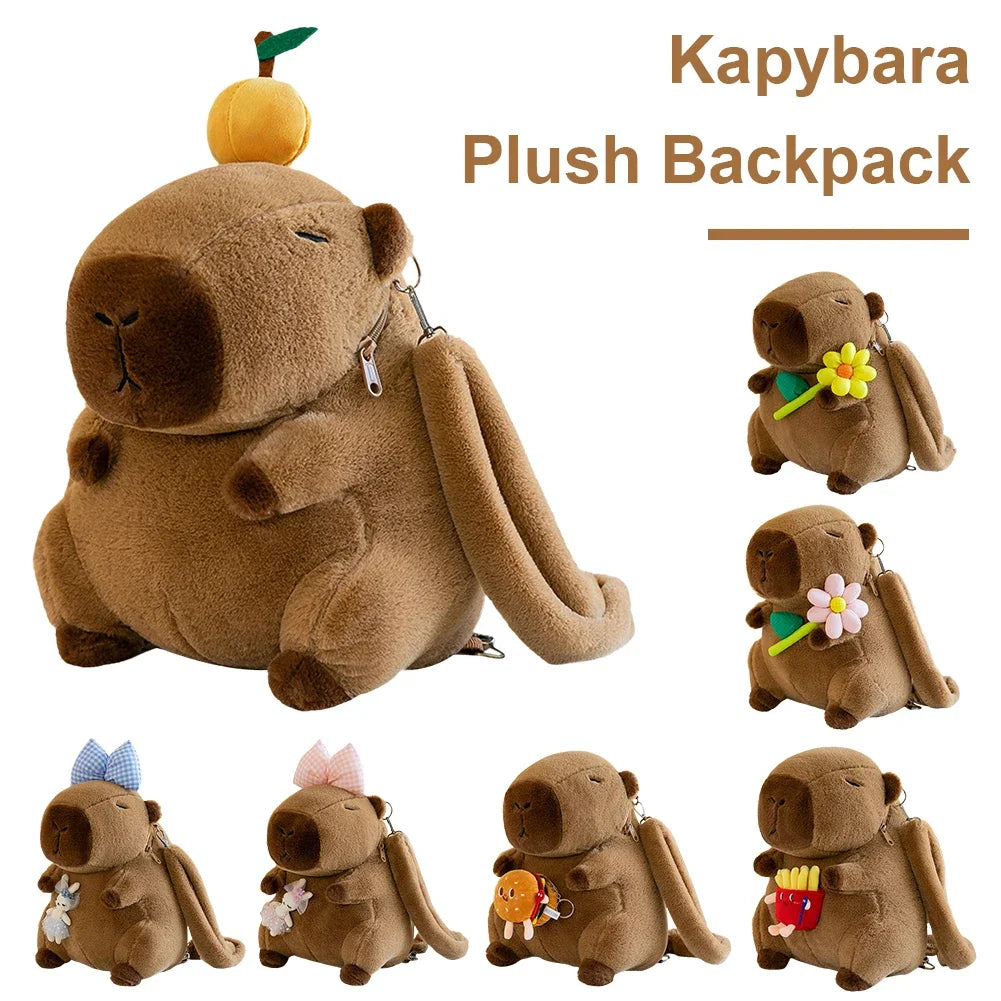 Pluche Capybara Rugzak Schoudertas voor Kinderen