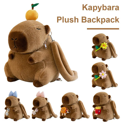 Pluche Capybara Rugzak Schoudertas voor Kinderen