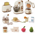 Plastic speelgoed keukenapparaten set met broodrooster, mixer en blender