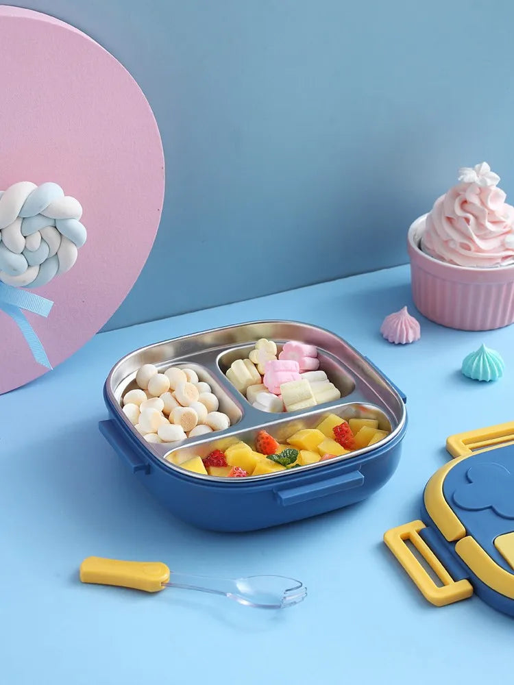 Draagbare RVS Lunchbox voor Kinderen - Lekvrij en Isolerend