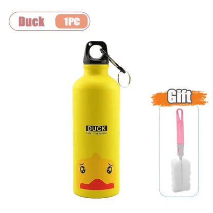 Dubbelwandige Geïsoleerde Drinkfles 500 ml met Leuke Dierenprint voor Kinderen
