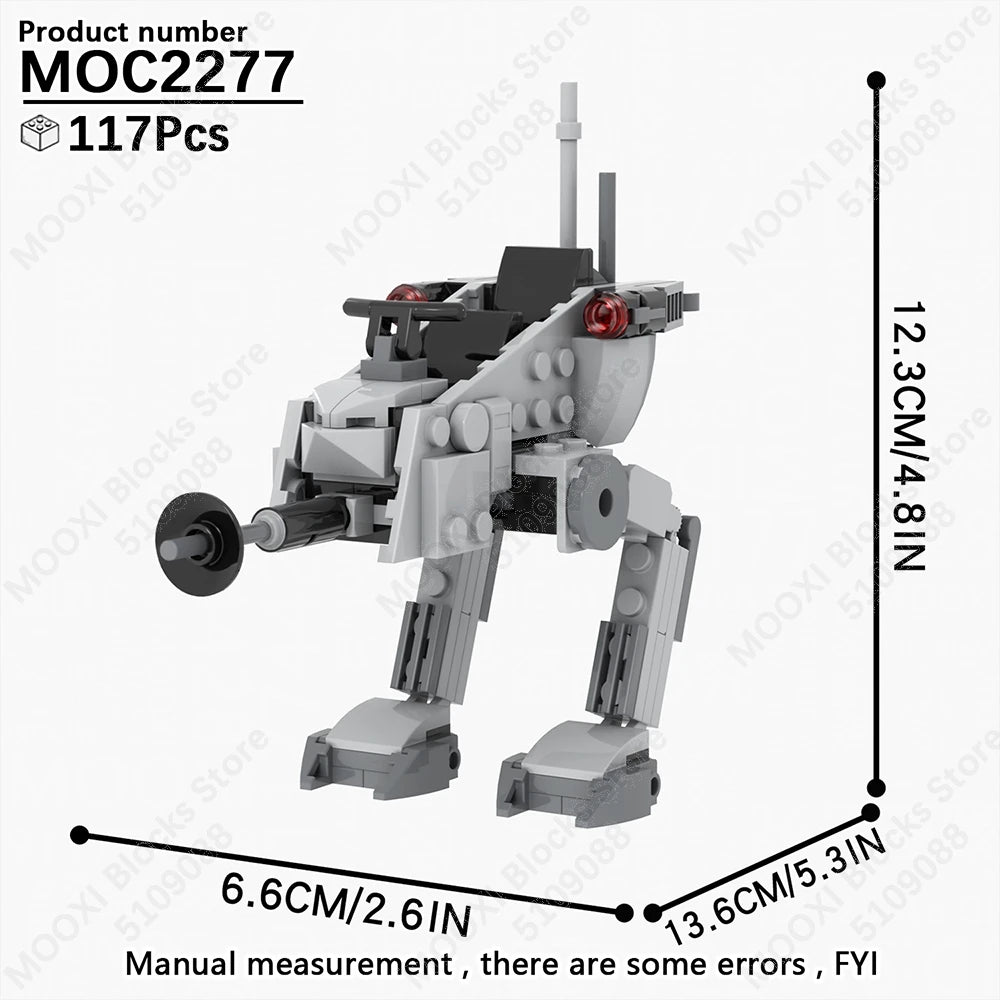 MOOXI Space Wars Bouwset: Voertuig & Tank Compatibel met LEGO®