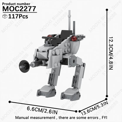 MOOXI Space Wars Bouwset: Voertuig & Tank Compatibel met LEGO®