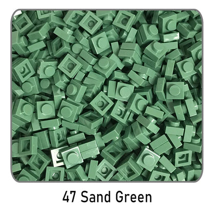 100 stuks 1x1 bouwstenen | Compatibel met Lego
