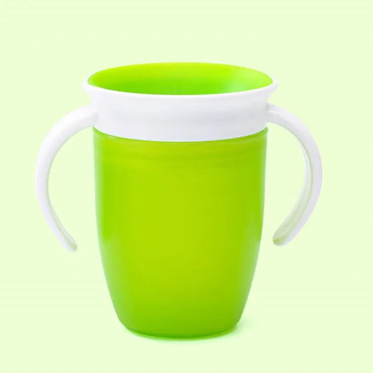 Lekvrije Draaibare Baby Drinkbeker met Handvatten en Draaideksel 1-2 Jaar