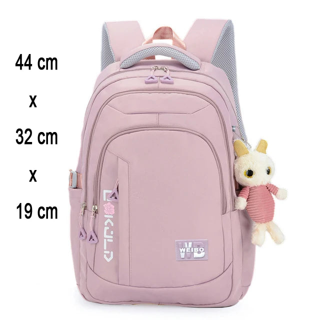 Roze Schooltas Rugzak voor Meisjes en Tieners