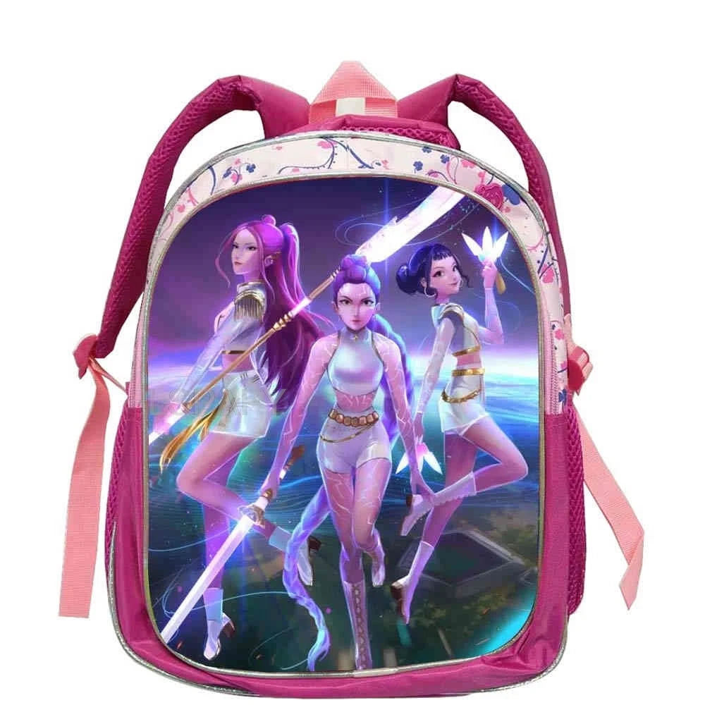 Zachte Roze Cartoon Rugzak 12 inch voor Kinderen