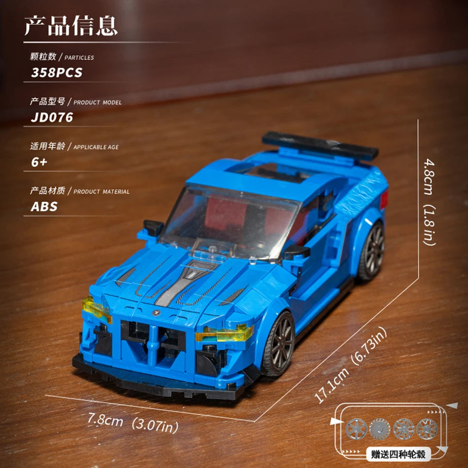 Racewagen Bouwstenen Set - Compatibel met LEGO® - Vanaf 6 jaar