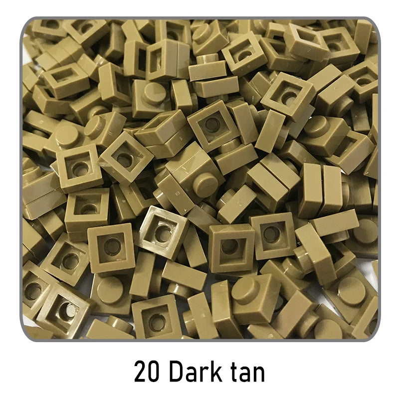 100 stuks 1x1 bouwstenen | Compatibel met Lego