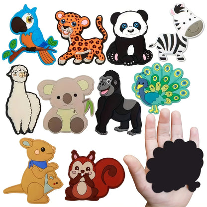 10 Dieren Magneetjes voor Koelkast en Whiteboard
