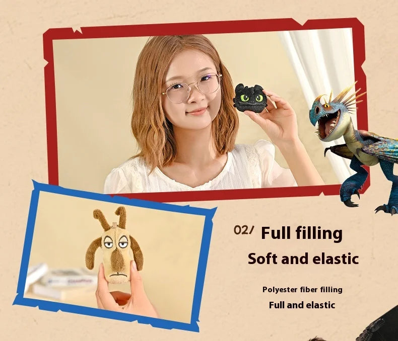 How To Train Your Dragon Tandloos Pluche Figuur met Magneet