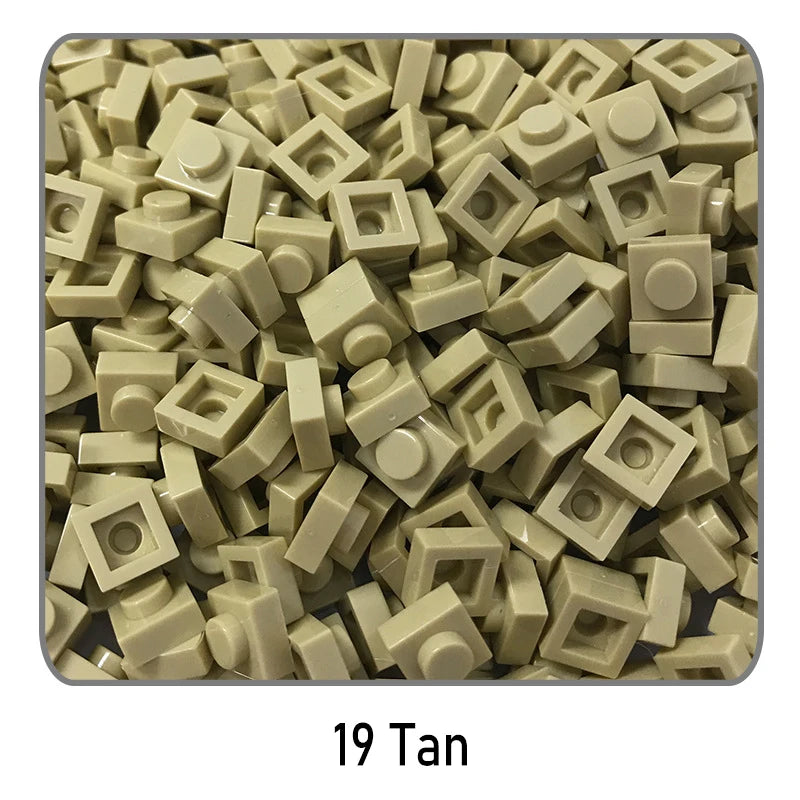 100 stuks 1x1 bouwstenen | Compatibel met Lego