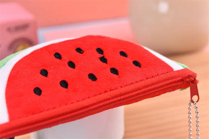 Pluche Watermeloen Portemonnee of Etui voor Kinderen