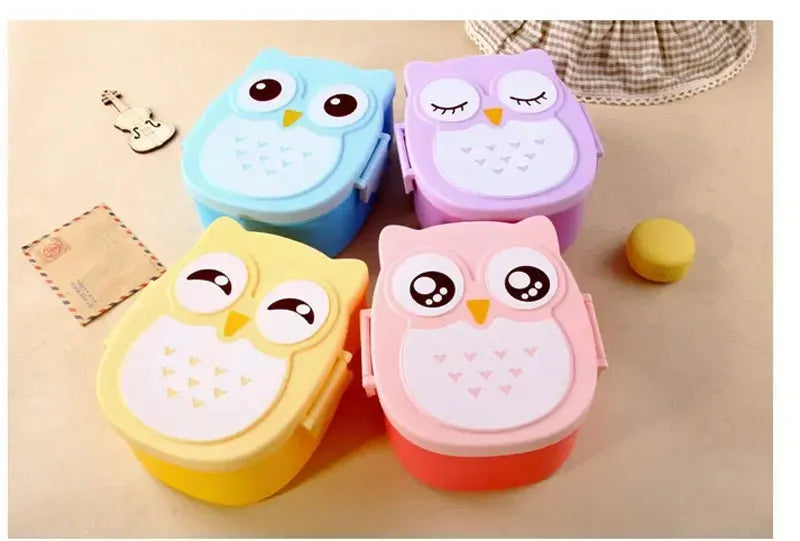 Bento Lunchbox voor Kinderen - Draagbaar met Bestek en Karakterprint
