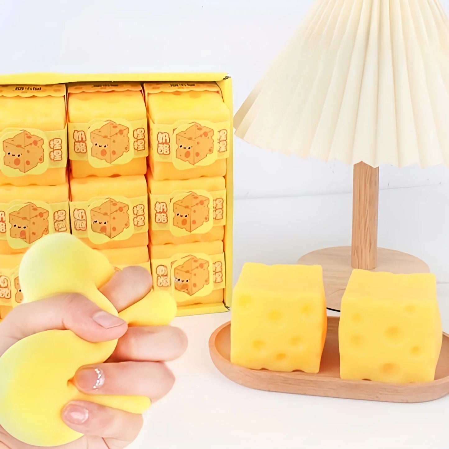 Squishy Kaas Knijpspeeltje voor Stressvermindering