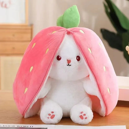 Pluche Konijn Knuffel Aardbei of Wortel 25 cm