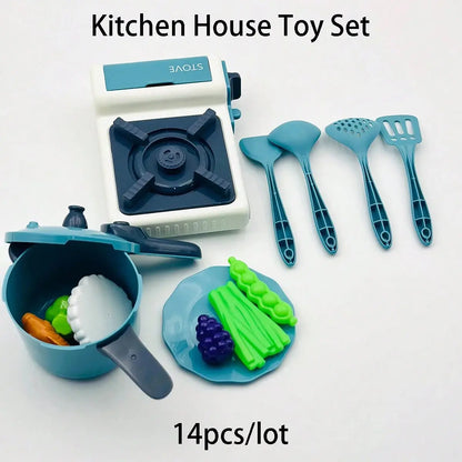 Kinder Keukenset met Speelgoed Servies (14 Delen)