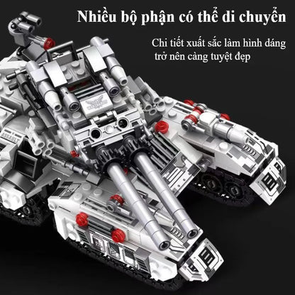 8-in-1 Militair Voertuig Bouwblokken Set | Compatibel met LEGO®