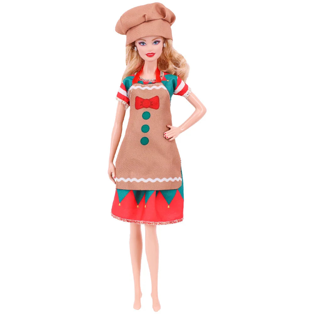 Keukenuniform Poppenkleding voor 30 cm Poppen