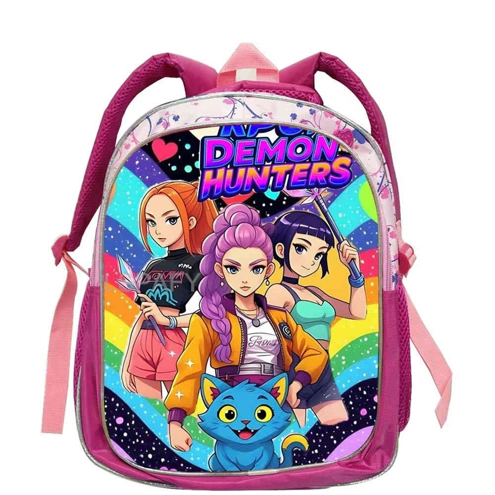 Zachte Roze Cartoon Rugzak 12 inch voor Kinderen