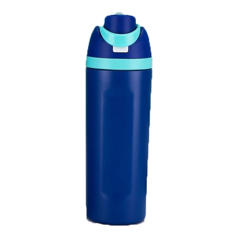 Geïsoleerde RVS Drinkfles met Rietje voor Kinderen