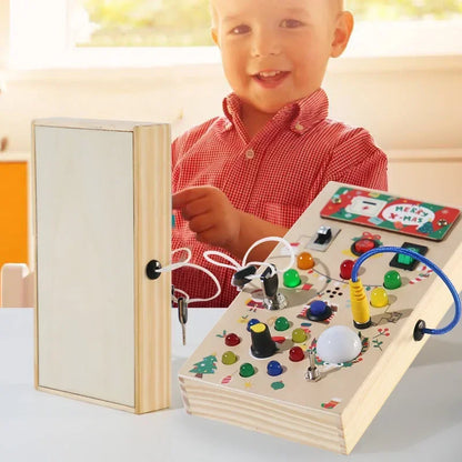 Houten Montessori Busy Board